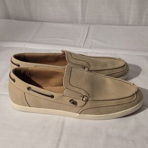 Crown Vintage Men's Beige Boat Shoes